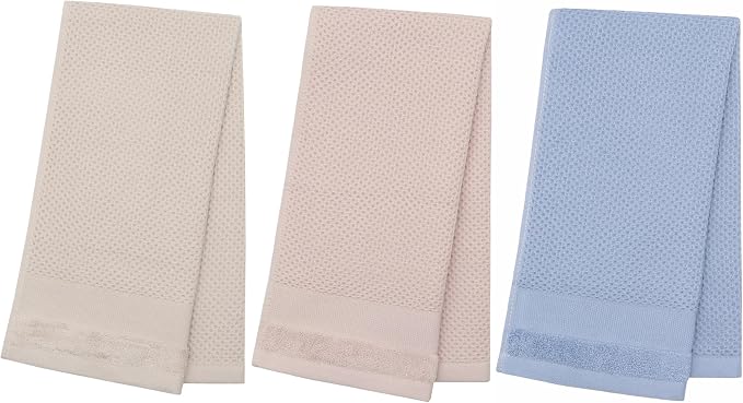Mia'sDream Cotton Hand Face Head Towel Waffle Weave Kitchen Tea Towel Dish - Image 2