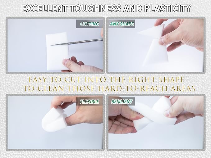 100 Pack Magic Cleaning Sponge Eraser 2X Density Melamine Foam Kitchen Dish - Image 6