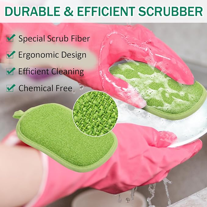 24 Pack Multi Purpose Scrub Sponges Non Scratch Microfiber Sponge Cleaning Dish - Image 5