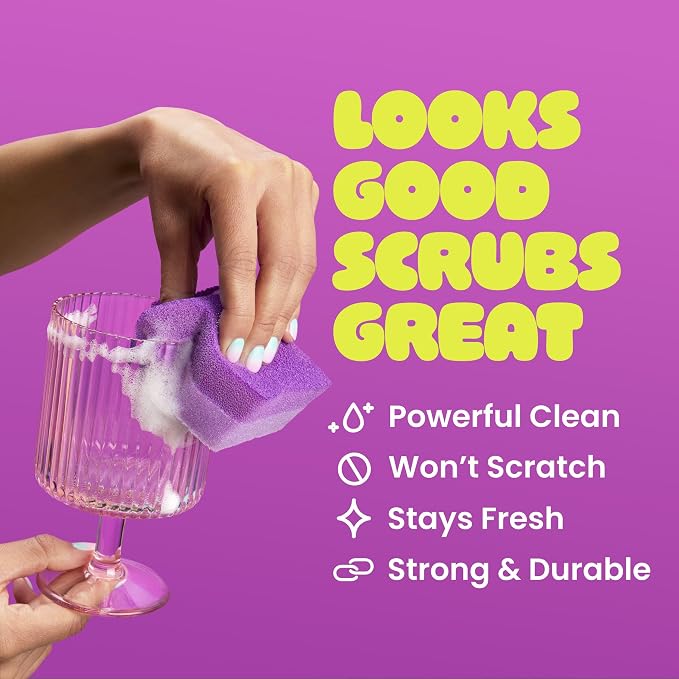 Brite by Scotch-Brite Scrub & Wipe Scrubber, 6 Pack of Scrubbers - Image 4