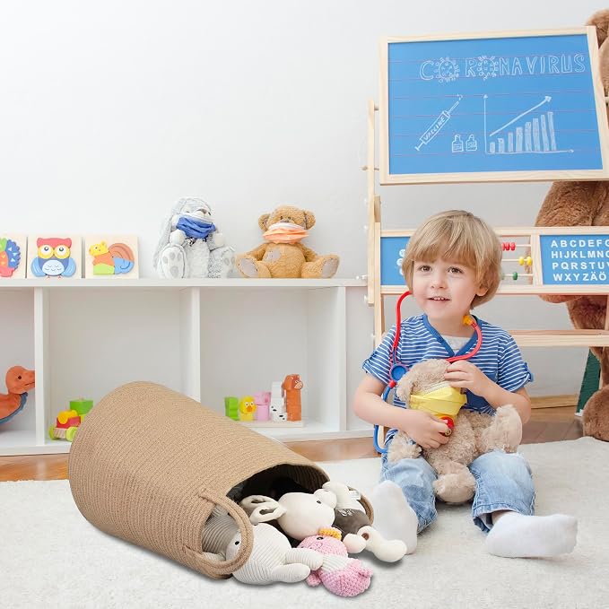 Rope Laundry Basket Laundry Hamper - Image 7