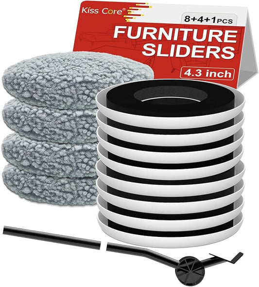 New Upgrade Furniture Sliders, Round Moving Pads by KissCore