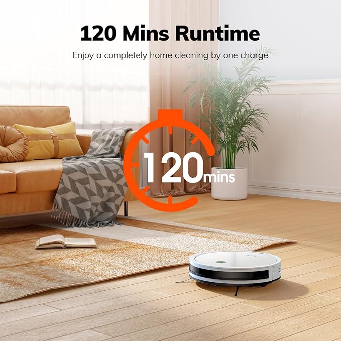 ILIFE V2 Robot Vacuum Cleaner, Tangle-Free Suction, 120 Mins Runtime, - Image 5