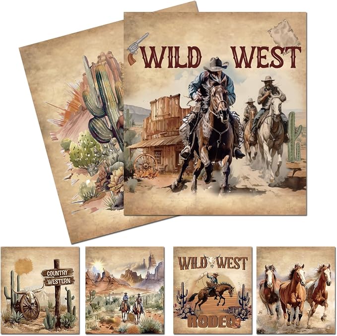 Western Cowboy Swedish Dishcloths by VISSTREE