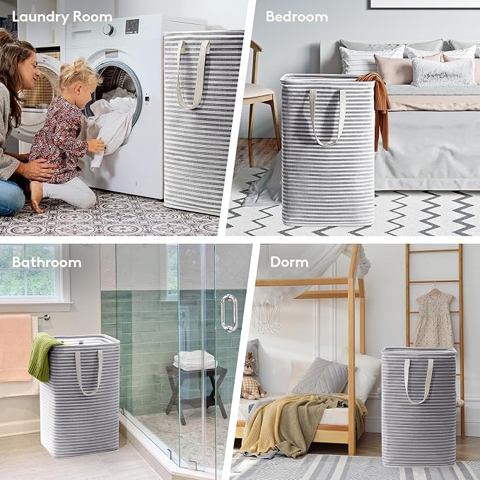 Lifewit 4 Pack Laundry Hamper Large Collapsible Laundry Baskets, Freestanding - Image 6