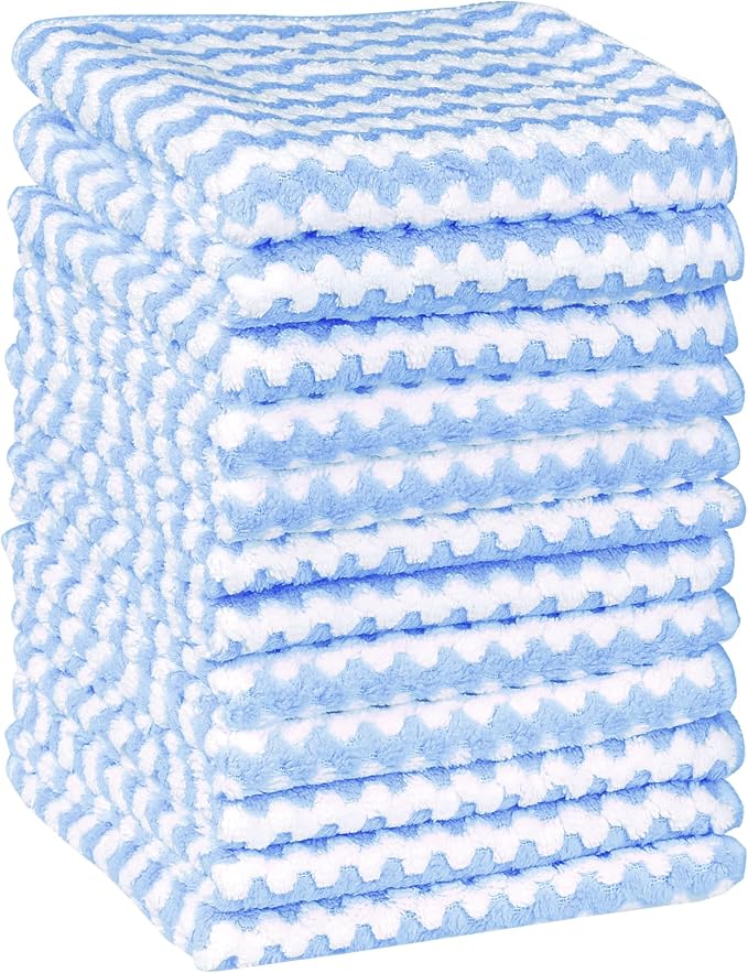 uxcell Microfiber Cleaning Cloth, 12 Pack Kitchen Towels by uxcell