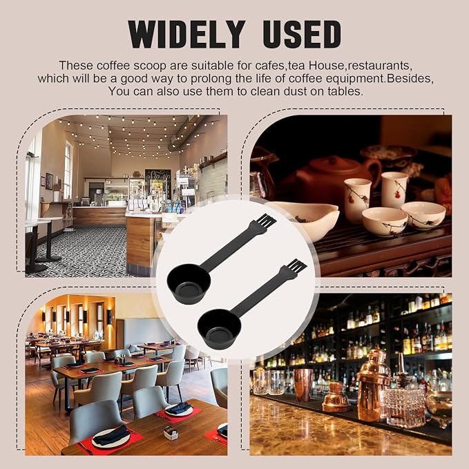 Coffee Spoon With Espresso Grinder Brush 2 in 1 Brush Compatible - Image 6