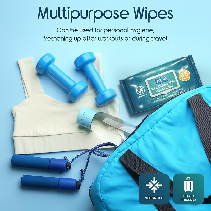 Inspire Adult Wet Wipes, Wash Cloths - Image 4