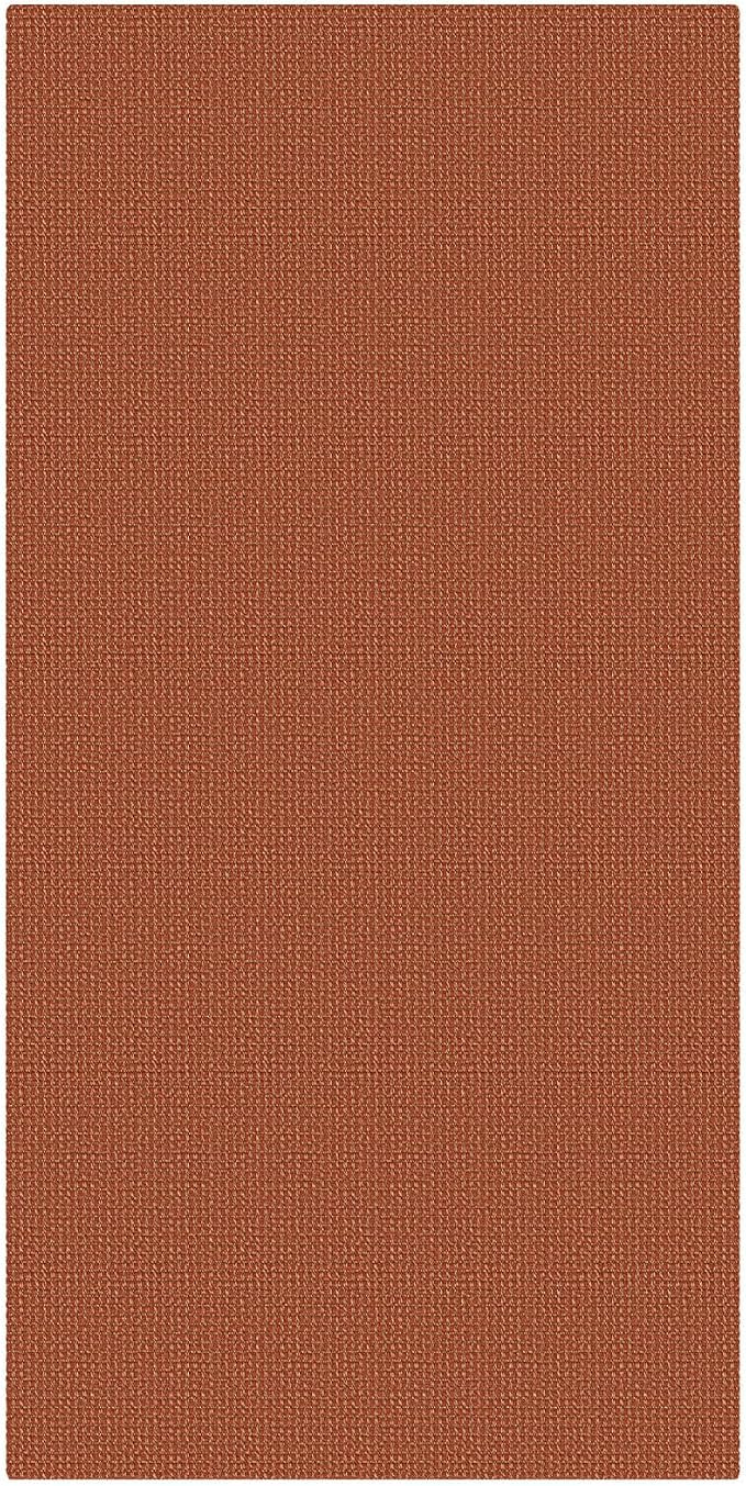 KOZYFLY Orange 3x6 Washable Runner Rug, Non Slip Wide Runners for Hallway, Woven Large Entryway Runners, Braided Floor Carpet Runner for Entry, Kitchen, Bedside, Hall, Burnt Orange/Tan - Image 9