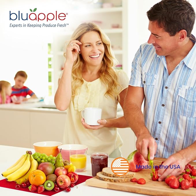 Bluapple FreshMats, Refrigerator Bin Liner, Fridge Drawer Mats, Crisper Life - Image 6