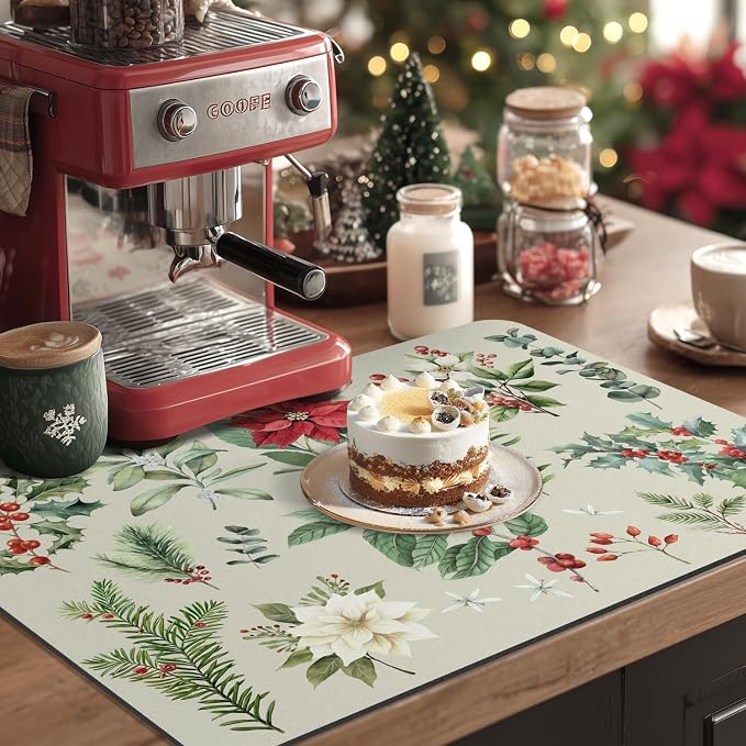 LOKHOM Christmas Dish Drying Mat - Image 2
