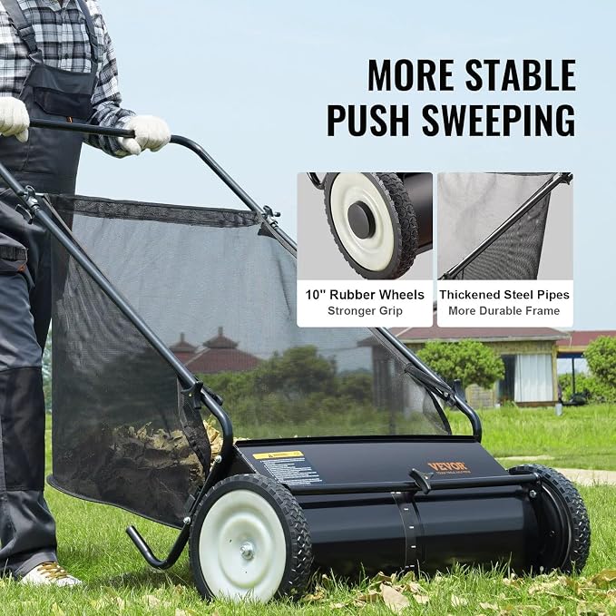 26 Inch Lawn Sweeper Push Hand Powered - Image 5