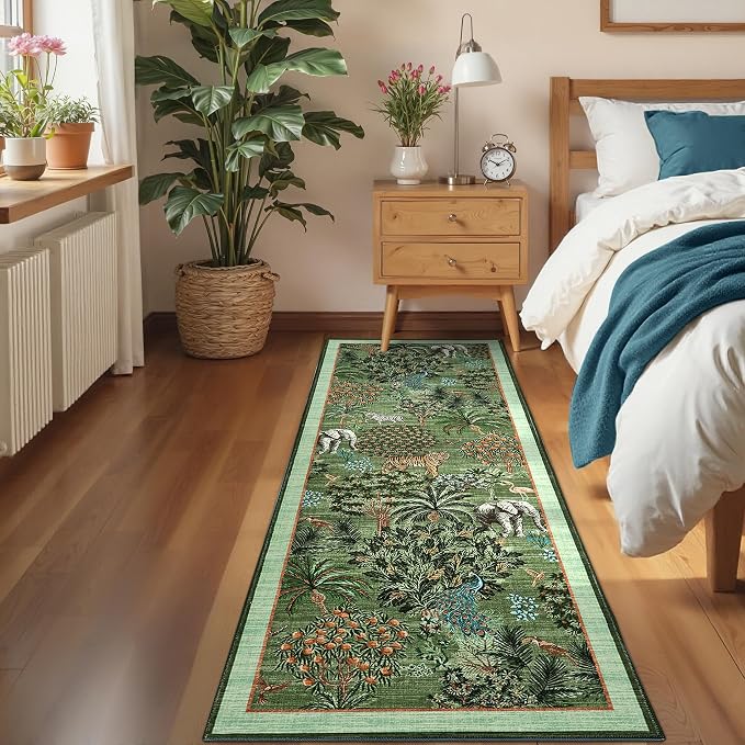 GarveeHome Jungle Rug 2x6 Kitchen Runner Rug Non Slip Washable Runners - Image 3