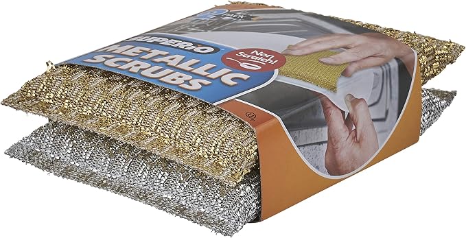 Kitchen Sponge Scrubber, Heavy Duty, Hand Friendly Scouring Sponge - Image 3