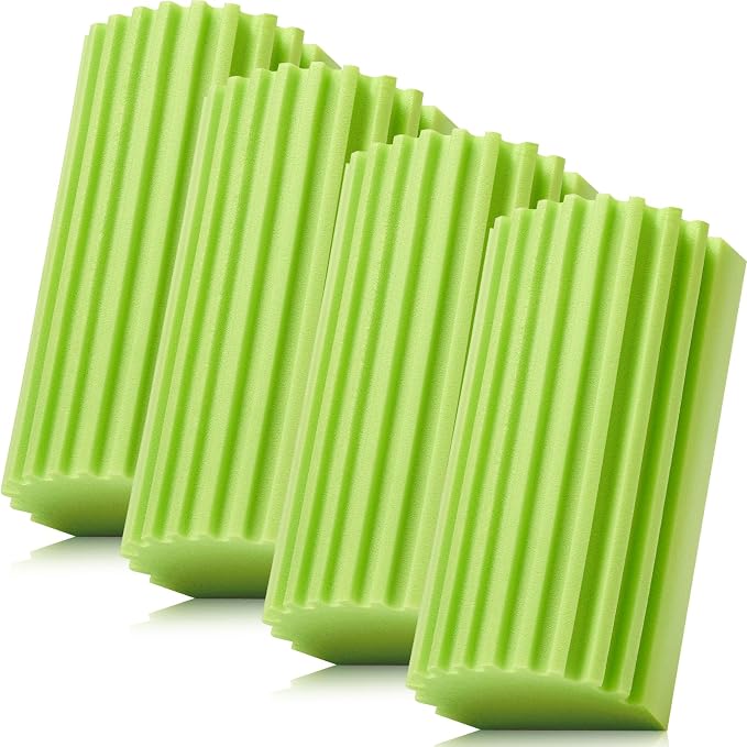 4 Pack Damp Dusting Sponge Duster, Reusable Household Cleaning Sponge Tool by MrScrubCleaninghelpers