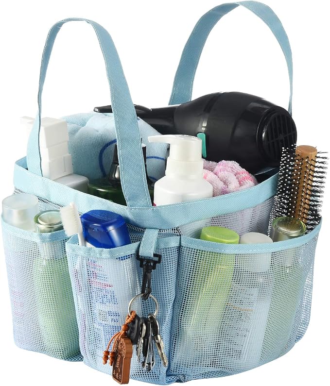 Haundry Mesh Shower Caddy Tote, Large Shower Caddy Bag by Haundry