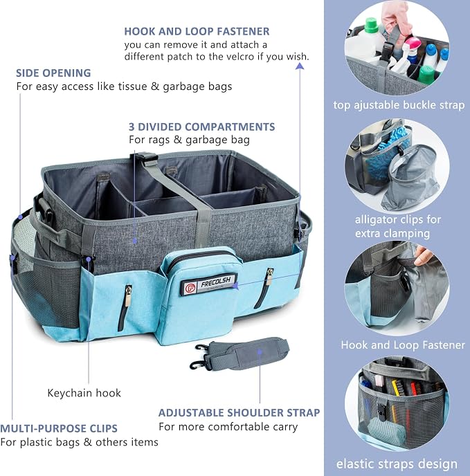 Large Cleaning Supplies Organizer-Cleaning Caddy Organizer - Image 3