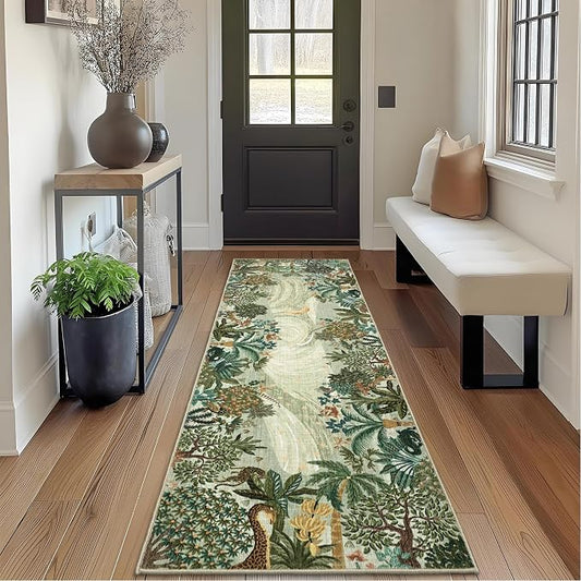 GarveeHome 2x6 Jungle Washable Runner Rug - Image 2