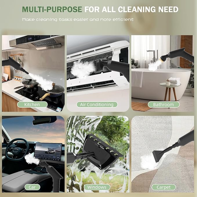 Handheld Steam Cleaner 2500W, 10s Fast Heat-Up & 50.73OZ Large Tank, - Image 7