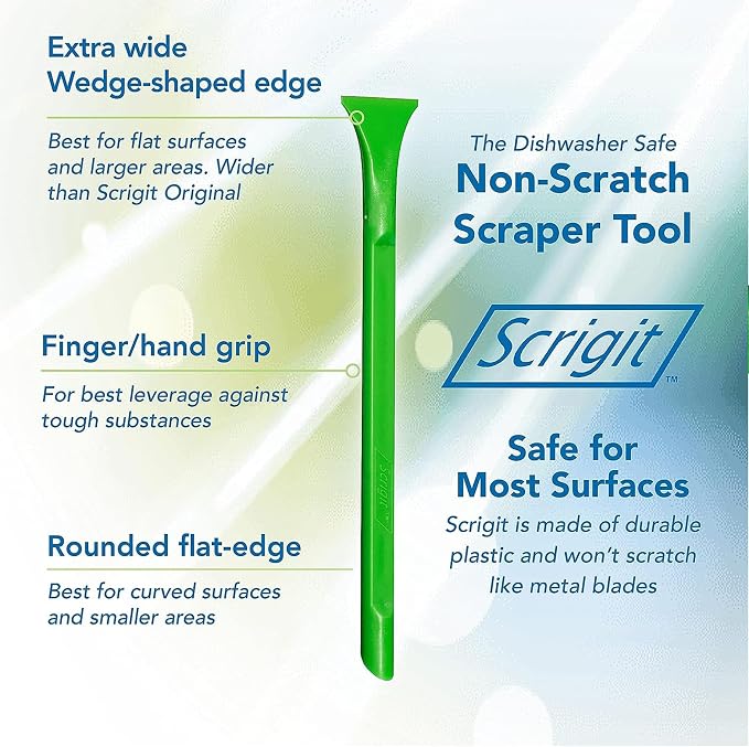 Scrigit Scraper Wide Blade No-Scratch Plastic Scraper Tool, 6 Pack - Image 3