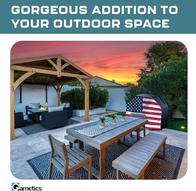 US Flag 72 Inch Waterproof BBQ Grill Cover - Image 7