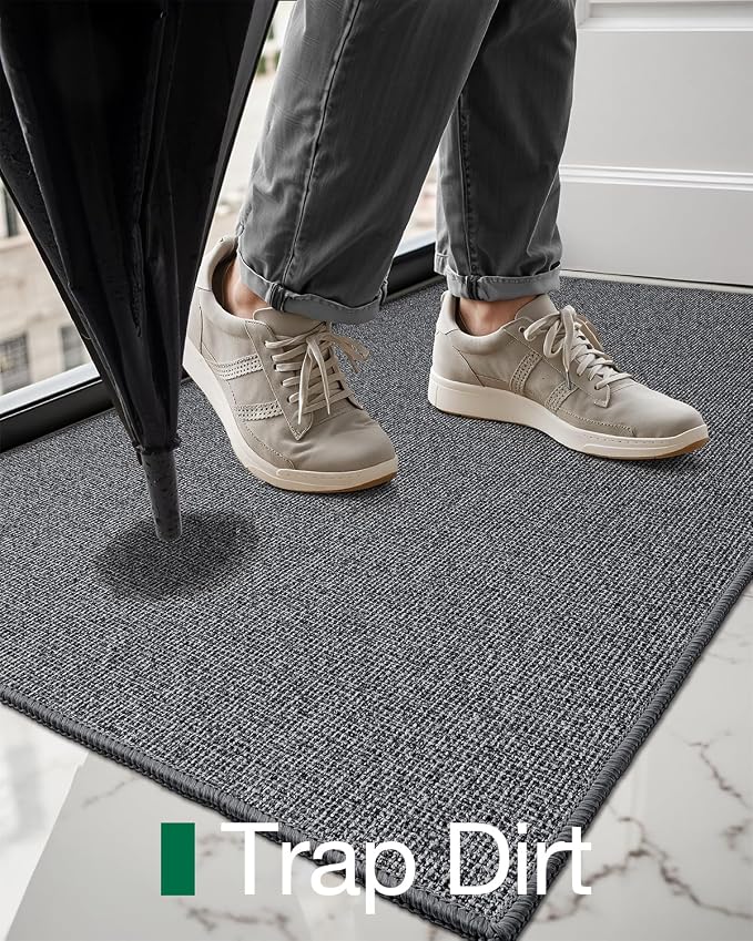 LUMI Indoor Door Mat 32"x48", Ultra Thin Low Profile Non-Slip Doormat - Image 7