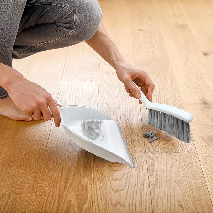 Mini Broom and Dustpan Set Small Dust pan & Brush Set Portable Cleaning Tools - Image 3