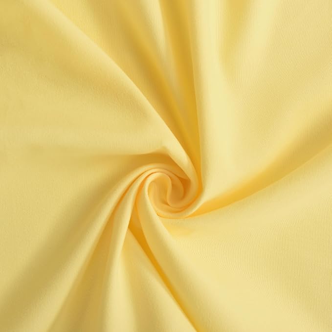 Bright Yellow Shower Curtain, Vintage Handcrafted Bow Tie Bath Curtain - Image 7