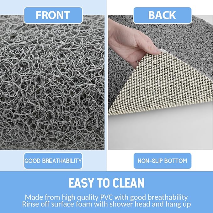 Non Slip Shower Mat, Anti Slip Bath Mat, Quick Drying Bath Tub Mats, Foot - Image 4