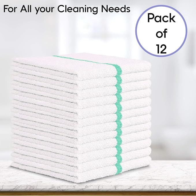 Nabob Wipers Kitchen Bar Mop Terry Towels 12 Pack - Image 4