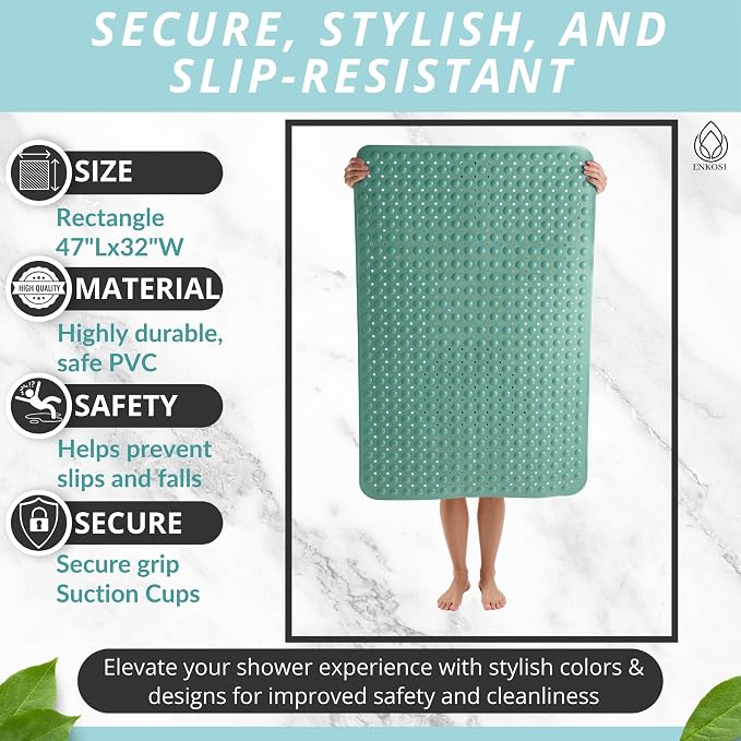 ENKOSI Extra Large Shower Mat Non Slip - Image 3