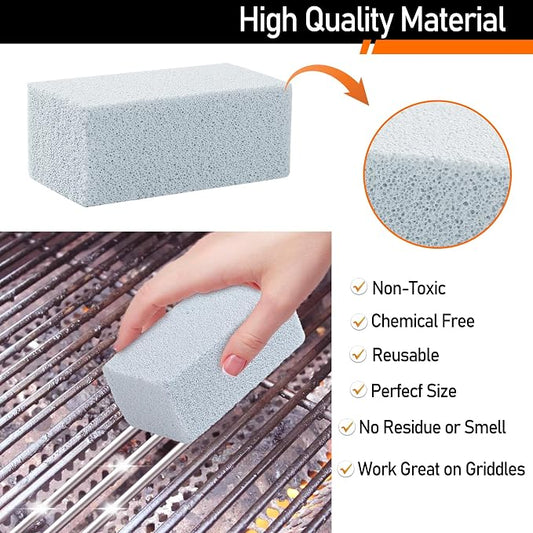 Heavy Duty Grill Cleaner, Grill Cleaning Bricks, Pumice Griddle Cleaning Stone - Image 2