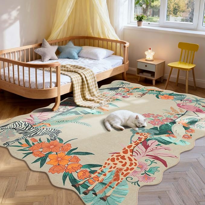 4x6 Rug for Living Room Bedroom, Leopard/Cheetah/Zebra/Tiger Print Area Rugs - Image 2