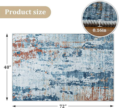 Office Chair Mat for Hardwood Floor, 72"x48" Easy Glide Computer Chair Mat Protector for Rolling Chair Under Desk Rug Nonslip Backing, Machine Wash