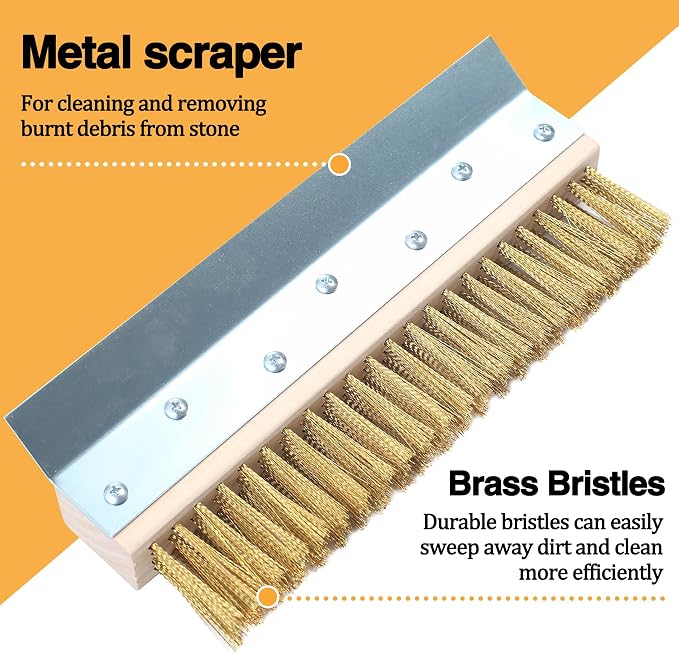 Stainless Steel Pizza Oven Brush, Grill Brush - Image 3