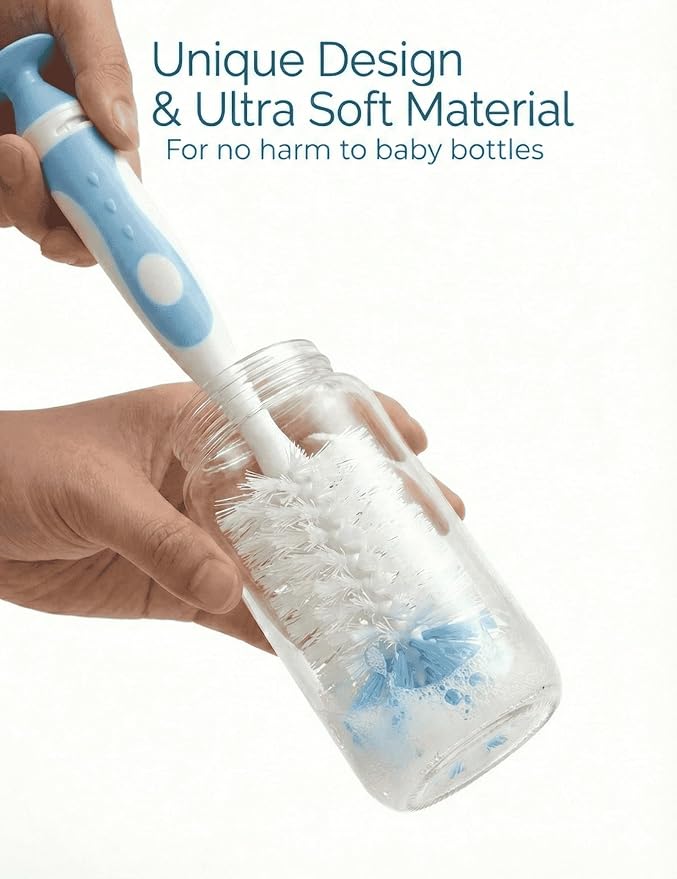 Baby Bottle Brush Set 4 in 1, Baby Bottle Cleaner, - Image 5
