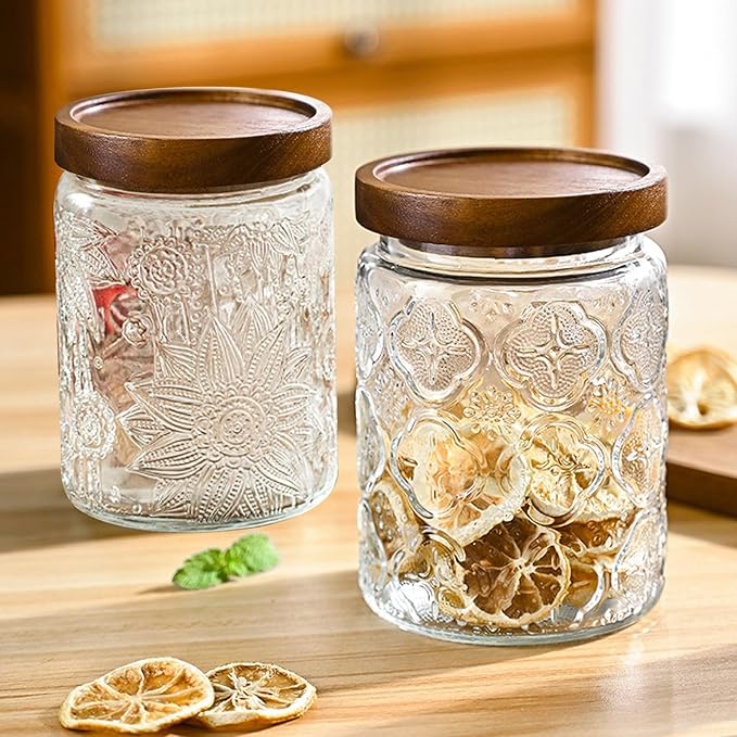 24 OZ/4 PCS Glass Storage Jar - Image 3