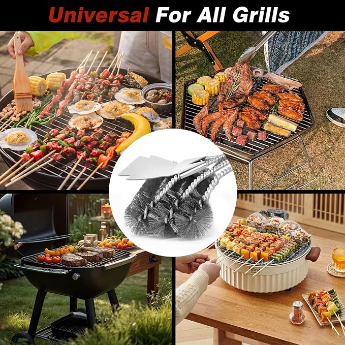 Professional Grill Brush and Scraper Kit - Image 7