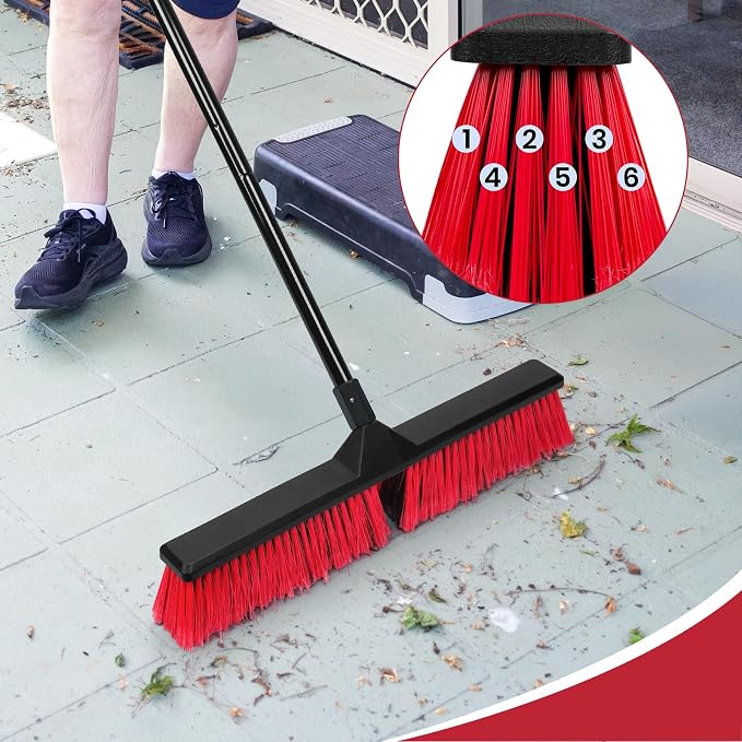 2PK 24" Push Broom Outdoor - Image 2