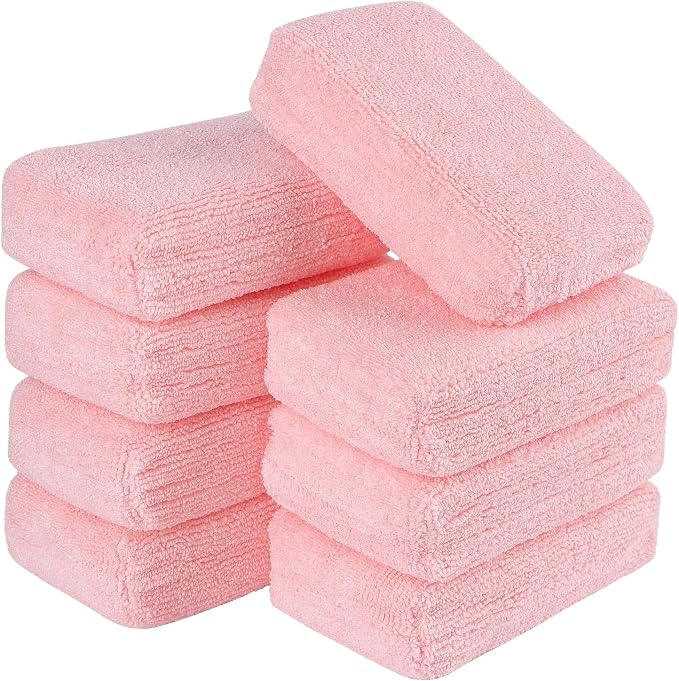 AIDEA Microfiber Applicator Pad-8Pack, Car Wash Sponge, Premium Microfiber by AIDEAHOME