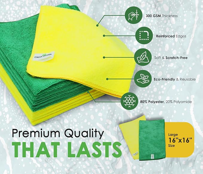 Microfiber Cleaning Cloths 16"x16" - Image 5
