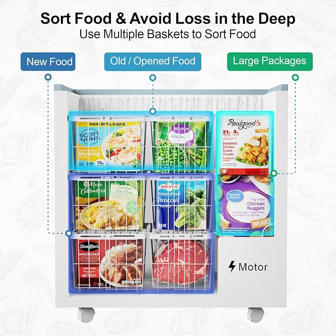 iSPECLE Chest Freezer Organizer Bins - Image 6