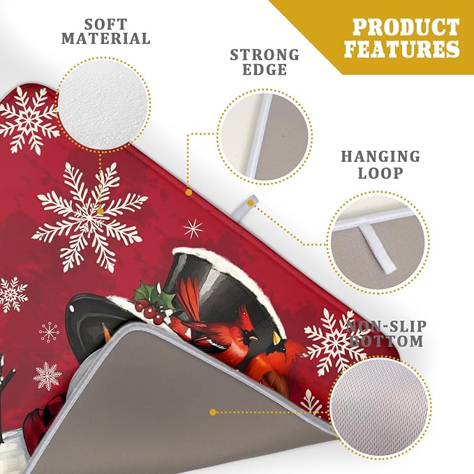 Christmas Snowman Dish Drying Mat - Image 4
