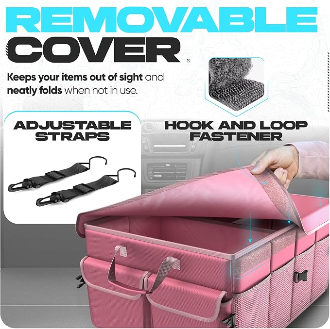 FORTEM Trunk Organizer For SUV Car Trunk Organizer, Foldable Storage, Car - Image 6