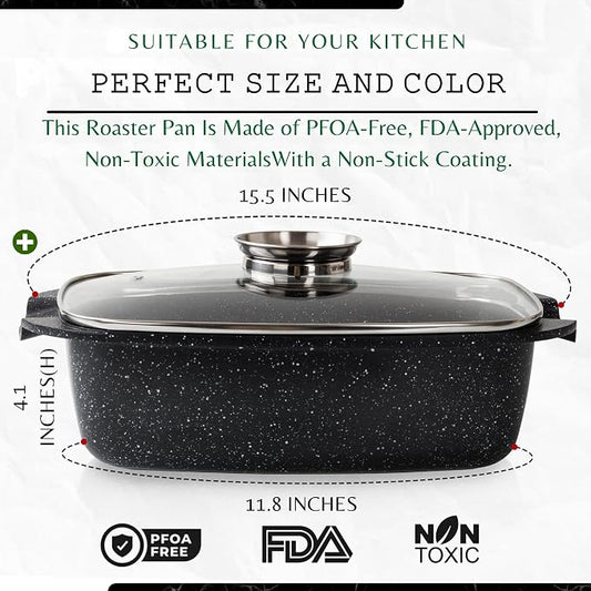 Moss & Stone 6 Quart Oval Roaster Pot - Image 2