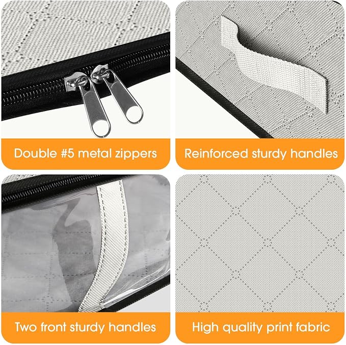 StorageRight Under Bed Storage Bins, Breathable Organizer - Image 3