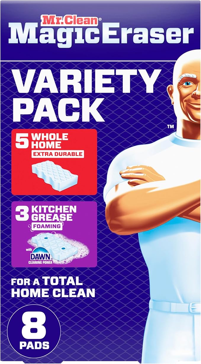 Mr. Clean Magic Eraser Sponge, All Purpose Cleaner, Cleaning Scrubber, Shower by MrClean