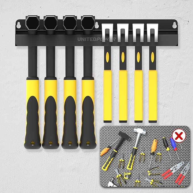UNITEDPOWER Hammer Holder, Wall Mount Storage Rack Organizer - Image 5