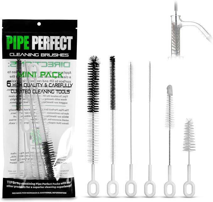 P.Perfect | Mini 6pcs Brush Pack | Non-Scratching | Pipe Cleaner by StemClenz