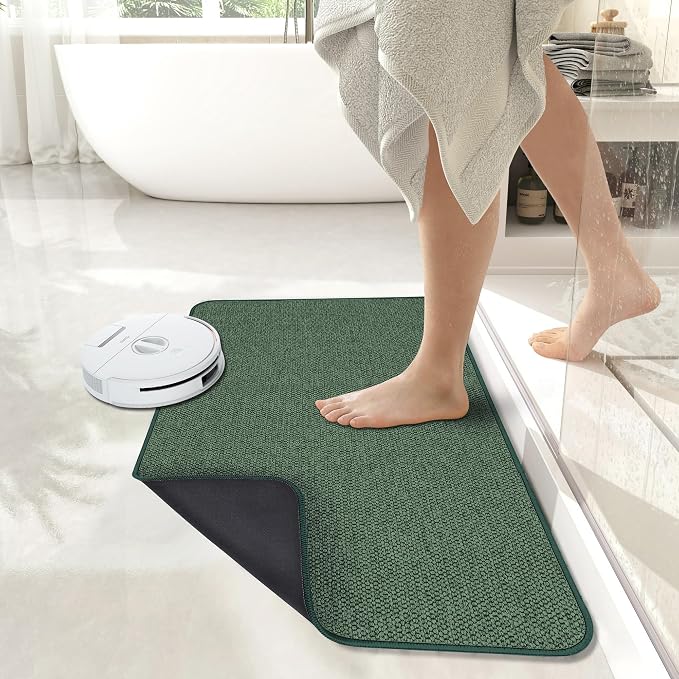Bath Mat, Ultra Thin Bathroom Runner Rugs, Large Bath Mats - Image 6